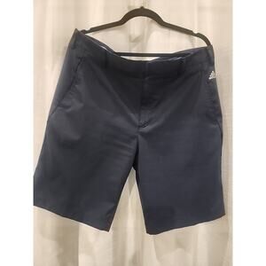 Adidas Mens Sz 36 Navy Dress Shorts‎ Golf Addidasgolf Pockets Button